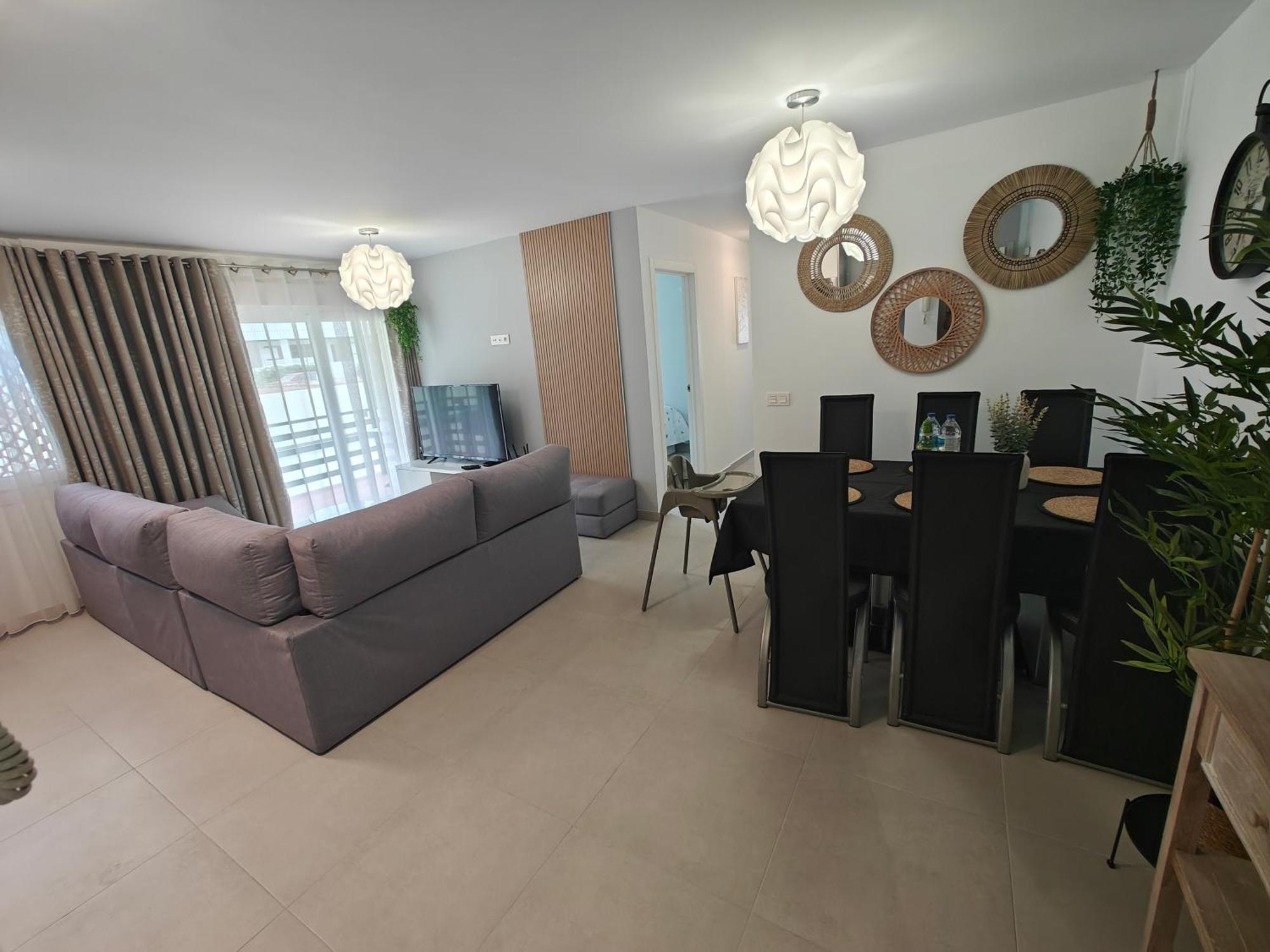 Sun Apartment - 3 Bedrooms, Priv Parking, Pool, Ac, Tv Channels, Fibre Net ลอส กริสเตียนอส ภายนอก รูปภาพ
