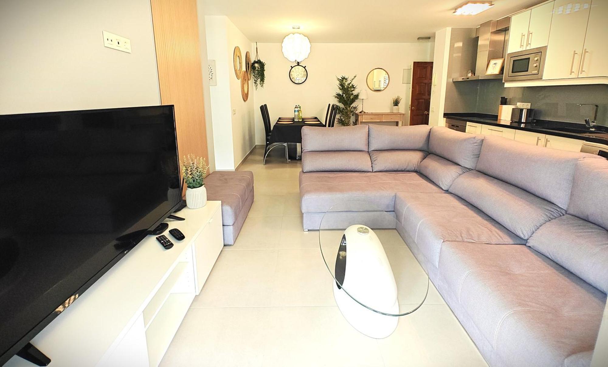 Sun Apartment - 3 Bedrooms, Priv Parking, Pool, Ac, Tv Channels, Fibre Net ลอส กริสเตียนอส ภายนอก รูปภาพ